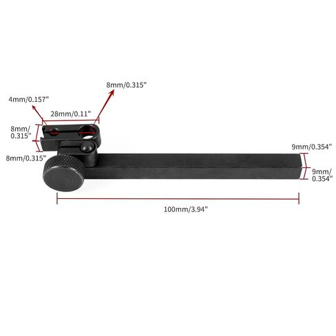 Dasqua Swivel Dovetail Clamps Swivel Clamp Indicator Attachment 8mm 4mm Diameter Hole with 100mm Long arms for Dial Test Indicators in Kuwait