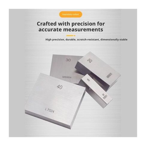 1PC Steel Block Gauge 10mm-100mm Square Gage Block Micrometer Inspection Calibration Tools Wear-Resistant(20mm) in Saudi Arabia