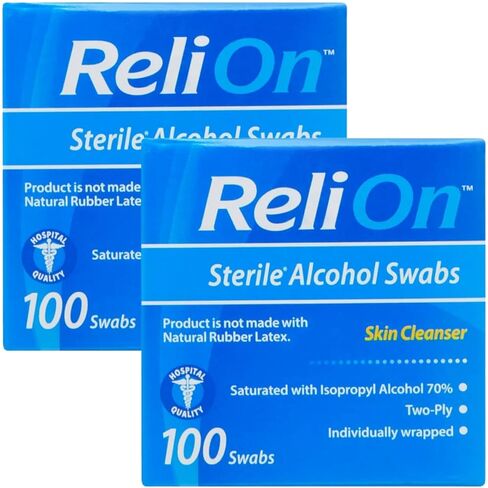 Sterile Alcohol Swabs Individually Wrapped - Prep Pads with 70% Isopropyl Alcohol, Great for Home, First Aid Kits Sterilized 100 in Kuwait