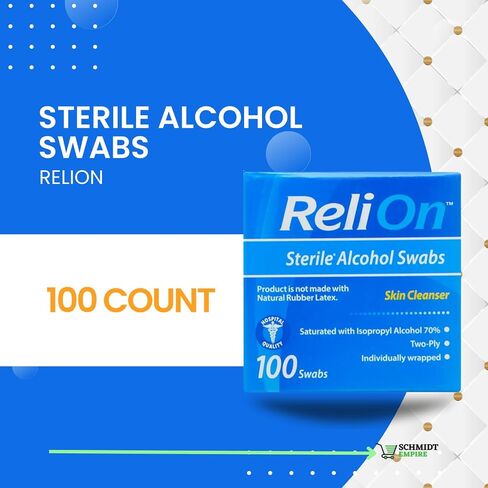 Sterile Alcohol Swabs Individually Wrapped - Prep Pads with 70% Isopropyl Alcohol, Great for Home, First Aid Kits Sterilized 100 in Kuwait