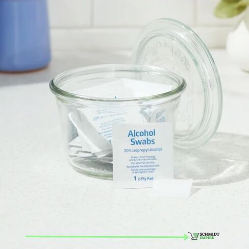 Sterile Alcohol Swabs Individually Wrapped - Prep Pads with 70% Isopropyl Alcohol, Great for Home, First Aid Kits Sterilized 100 in Kuwait