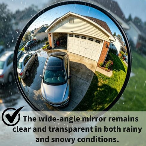 18 Inch Flexible Wide Angle Convex Mirror, Instant Rebound Heavy Duty Unbreakable Safety Mirror for Garage Driveway Warehouse Street Intersection in Kuwait