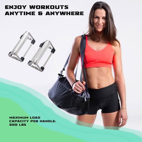 Push Up Stand, Pushup Handles with Aluminum Alloy Grips for Strength Training, Heavy-duty Push Up Bars with Anti-slip, Odor-free Silicone Pads,1 Pair in Kuwait