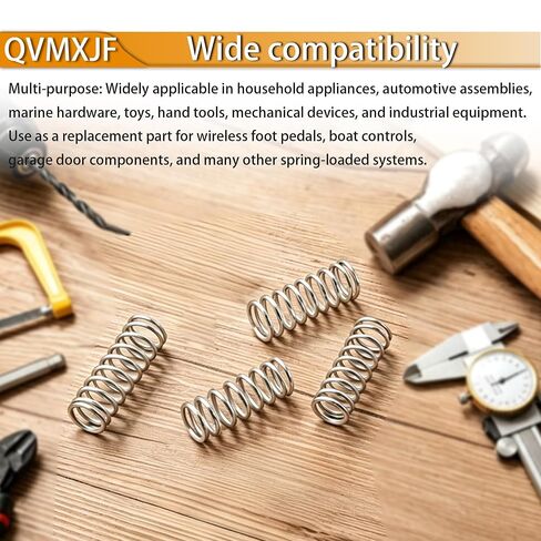 C-750 Compression Spring - 4 Pack, OD 3/4" in x Length 2" in, 0.08 Wire Diameter, with Good Elasticity and Stiffness in Kuwait