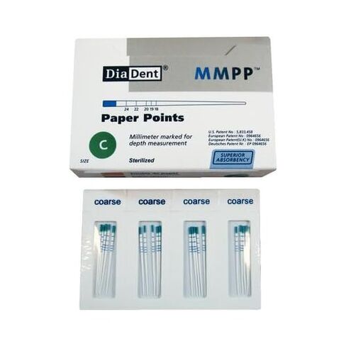 DiaDent MP202-305 نقاط ورق ماصة MMPP .029 CC خشن 200/عبوة in Kuwait