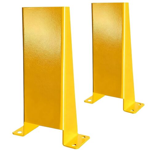 Pallet Rack Post Protectors 16" Height Steel Pallet Rack Guard, Safety Yellow Racking Protectors (2 Packs) in Kuwait
