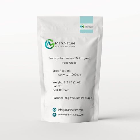 MarkNature Transglutaminase (TG Enzyme), Activity 1,000u/g, Food Grade 1kg Vacuum Packaging (2.2 lbs) in Kuwait