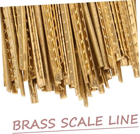 Mikinona 60pcs Brass Guitar Fret Wire Set for Electric and Acoustic Guitar Fingerboard Replacement 1.77"x0.08" High Strength Fret Wires and Maintenance in Kuwait