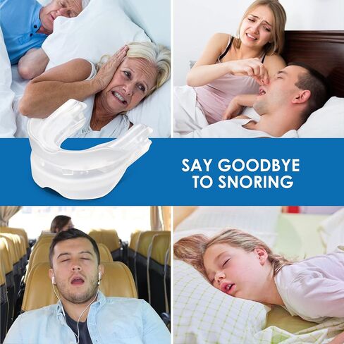 Anti-Snore Mouthguard+, Adjustable Anti-Snoring Mouthpiece for Adults, Custom-Fit Design with Hygienic Case-AYROX-0513-1ps in Kuwait
