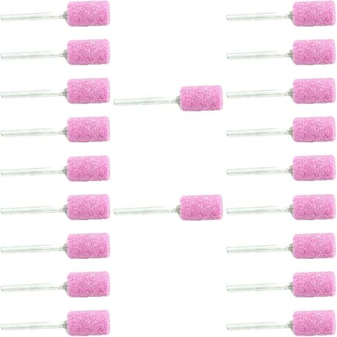10 Pieces Shank Mounted Stone Heads 4mm-10mm Abrasive Mounted Stone Grinding Wheel Head Polishing Point Stone Heads Bullet Shape (20pcs, Bullet, 5mm) in Kuwait