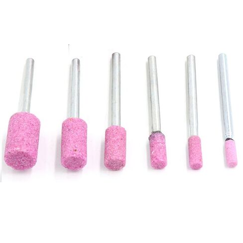 10 Pieces Shank Mounted Stone Heads 4mm-10mm Abrasive Mounted Stone Grinding Wheel Head Polishing Point Stone Heads Bullet Shape (20pcs, Bullet, 5mm) in Kuwait