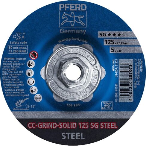 PFERD 5'' CC-Grind - خيط صلب 5/8-11 - (61221) (10/لكل واحدة) in Kuwait