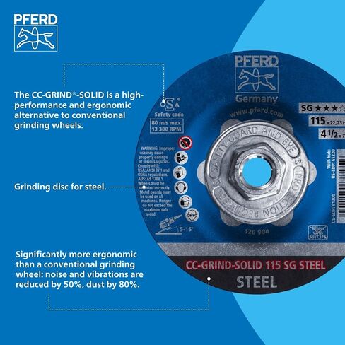 PFERD 5'' CC-Grind - خيط صلب 5/8-11 - (61221) (10/لكل واحدة) in Kuwait