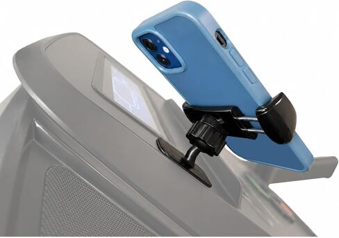 حامل هاتف Maxby Treadmill مع قاعدة لاصقة، مشبك زنبركي عالمي لدراجة التمرين، وحدات تحكم بيضاوية الشكل وآلات الخطوات، عرض بدون استخدام اليدين، زاوية إمالة منخفضة، بدون أدوات in Kuwait