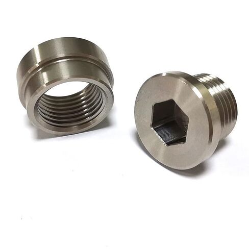 تعديل السيارة M18X1.5 موضوع الفولاذ المقاوم للصدأ براغي العادم الأنابيب لحام المكونات in Kuwait