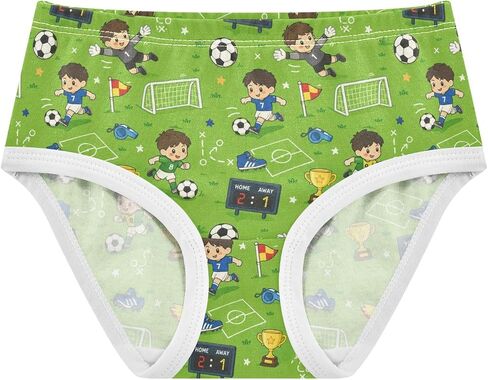 Cartoon Soccer Field Girls Underwear Toddler Panties for Girls Comfort Brief in Kuwait
