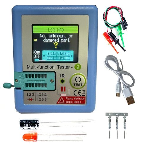 LCR MF9 متعدد الوظائف الترانزستور تستر TFT ديود صمام ثلاثي السعة متر LCR ESR NPN PNP MOSFET IR تستر المتعدد in Kuwait