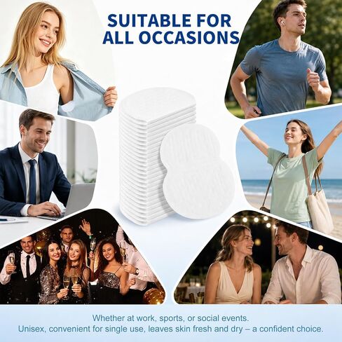 100 Packs Underarm Sweat Pads, Armpit Sweat Pads for Women and Men, Disposable Underarm Pads for Sweating Women, Invisible Fit, Effectively Prevents Sweating, Stay Fresh all Day in Kuwait