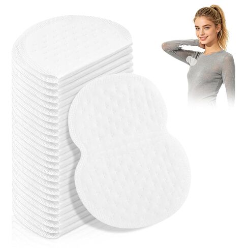 100 Packs Underarm Sweat Pads,Armpit Sweat Pads for Women and Men,Non Visible Disposable Underarm Pads for Sweating Women,With our Disposable Underarm Sweat Shields in Kuwait