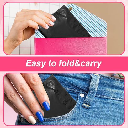 100 Pcs Sanitary Napkin Disposal Bags, Women Tampon Disposal Bags, Feminine Disposable Bag for Sanitary Pads, Privacy, Black Sealed Opaque in Kuwait