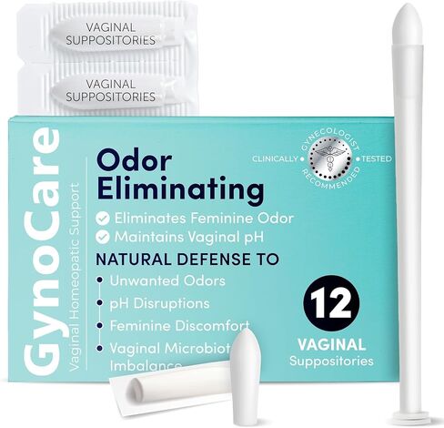 pH Balance for Women | Vaginal Odor Eliminating Suppositories | Boric Acid Suppositories For Women | Homeopathic Support for Feminine Odor & Vaginal Microbiota Imbalance | 12 Vaginal Suppositories in Kuwait