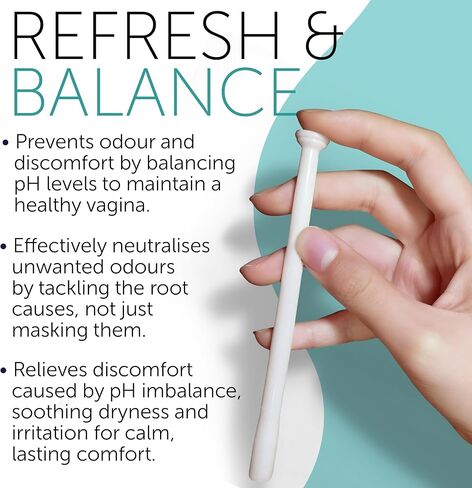 pH Balance for Women | Vaginal Odor Eliminating Suppositories | Boric Acid Suppositories For Women | Homeopathic Support for Feminine Odor & Vaginal Microbiota Imbalance | 12 Vaginal Suppositories in Kuwait