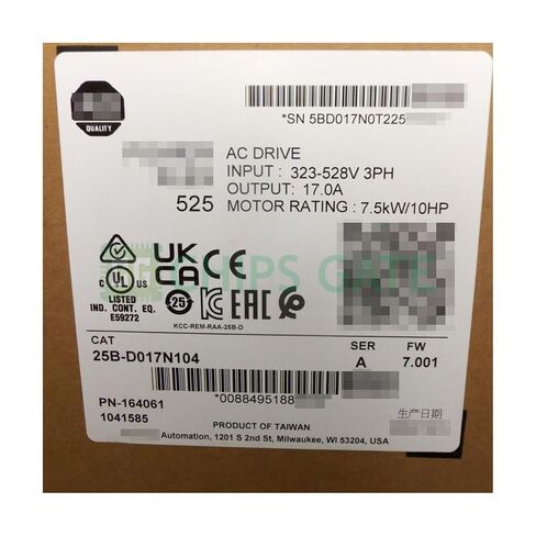 NEW 25B-D017N104 1 PCS AC Drive 7.5kw/10HP US in Stock in Kuwait