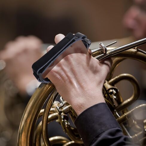 Homoyoyo French Horn Hand Grip Strap Wear-resistant Pu Leather Hand Guard Pad Non-slip Horn Handle Cover Protector in Kuwait