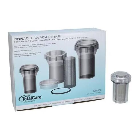 Pinnacle Products 2200 Evac-u-Trap #2200 Dental Evacuation Traps 2.75 X 3-5/8 12/Pk in Saudi Arabia