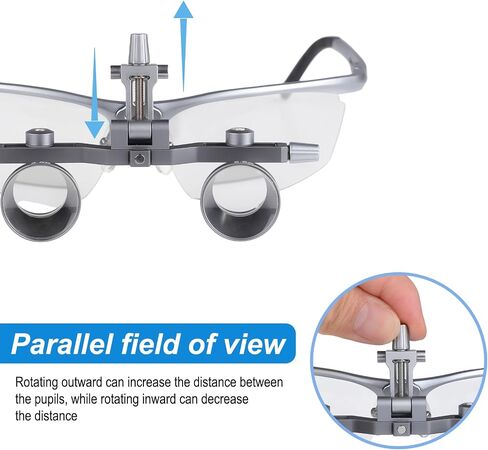 Professional 2.5X Dental Loupes Multi-Coated Optics & Lightweight Metal Frame DY-118 in Kuwait