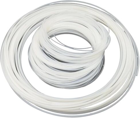 أنبوب PTFE الأبيض ID 1/16 "1/8" 3/8 "1/4" 3/4 "1/2" خرطوم معزول شعري أنبوب صلب 1 متر ينقل قابل للانحناء، النمط A، 1/4 4.35 × 6.35 مم in Kuwait