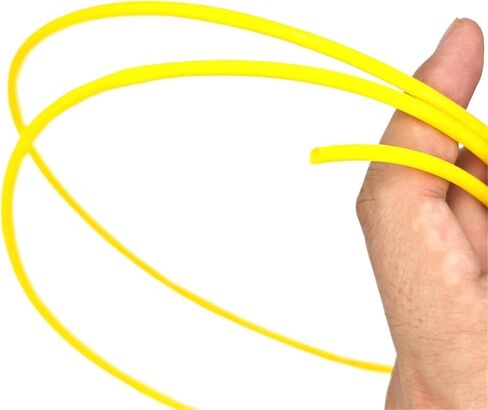 0.15 مللي متر 0.2 مللي متر 0.3 مللي متر 1 متر PTFE أنبوب L نوع 150 فولت سمك الجدار PTFE الشعرية نقل انحناء ، أصفر ، 5.94x6.54 مللي متر in Kuwait