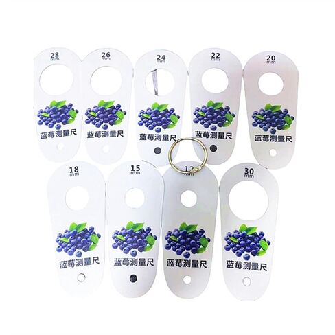 Fruit Caliper Measurement Tool Measurer Set multifunction fresh fruit grading standard blueberry measuring device ruler professional PP material, Blueberries in Saudi Arabia