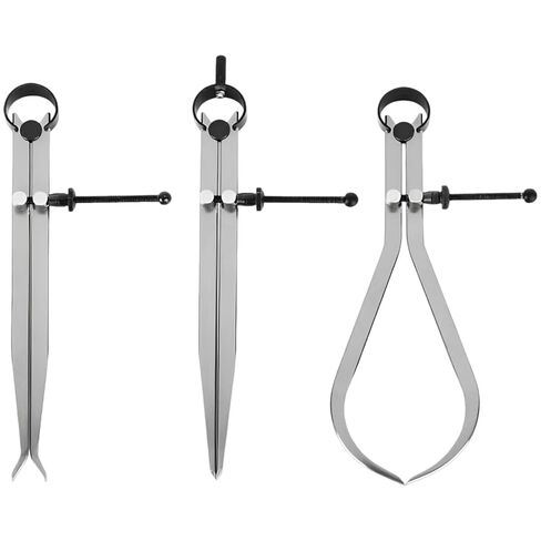 3-Piece Caliper Set, Carbon Steel Outside Caliper and Divider, 9 in Inside Calipers for Woodworking, Mark Layout, Lathe Turning Projects, Measuring Transfer Tools in Saudi Arabia