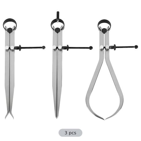 3-Piece Caliper Set, Carbon Steel Outside Caliper and Divider, 9 in Inside Calipers for Woodworking, Mark Layout, Lathe Turning Projects, Measuring Transfer Tools in Saudi Arabia