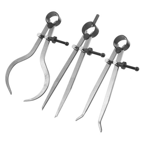 HOMSFOU 3pcs 6 بوصة الربيع الفرجار مقسم مجموعة الفرجار النجارة المعدنية للكتابة حافة دقيقة واستخدام متعدد الاستخدامات في مشاريع أداة كاتب الصفائح المعدنية in Kuwait