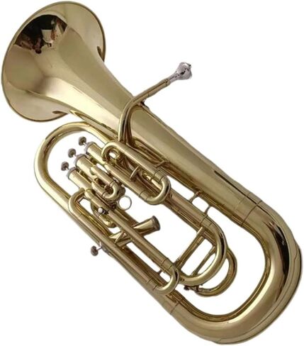 Beginner Tuba B Flat Four Key Euphonium Beginner Lacquered Gold in Kuwait