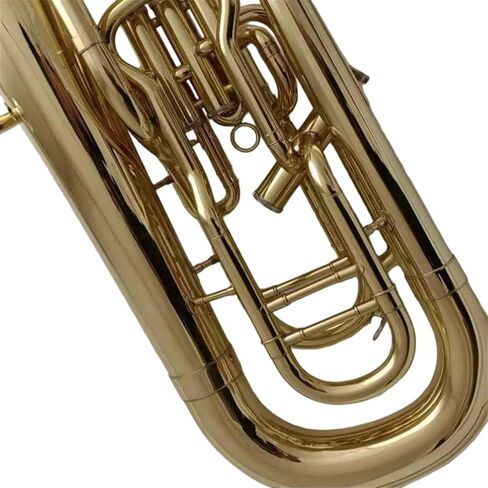 Beginner Tuba B Flat Four Key Euphonium Beginner Lacquered Gold in Kuwait