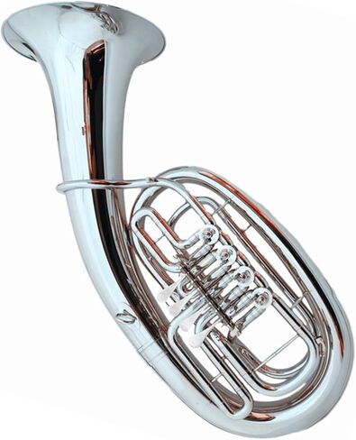 Beginner Tuba B Flat Four Key Euphonium Nickel Silver Plating Brass Instrument in Kuwait