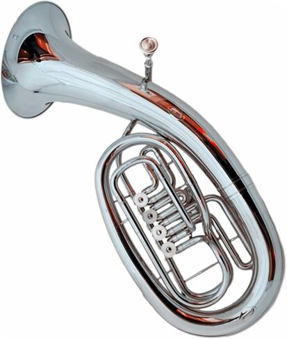 Beginner Tuba B Flat Four Key Euphonium Nickel Silver Plating Brass Instrument in Kuwait