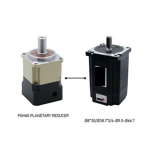 مخفض السرعة ترس حلزوني كوكبي PGH60-L1SW/L2SW 14/16 مم محور لـ 57 محرك متدرج أو 60 نسبة مؤازرة 3 إلى 100 علبة تروس (90، بدلة لـ 60 مؤازرة) in Kuwait