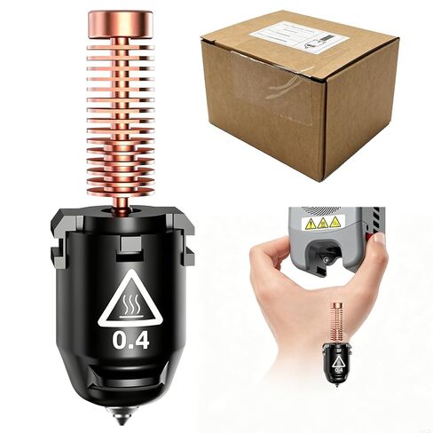 1 PK Original 0.4mm AD5M Nozzle for Flashforge AD5M/AD5M Pro, 280℃ AD5M High Flow Hotend with 32mm³/s and 3-Second Quick Release, OEM Replacement Part for flashforge AD5M Accessories in Kuwait