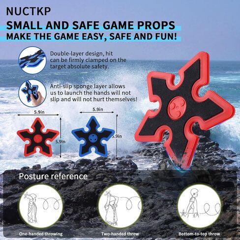 Throwing Axe Game Set (Target NOT Included),8 Long Handle Axes and 8 Star Darts,Axe Throwing Game for Backyard,Outdoor,Yard,Camping Games in Kuwait