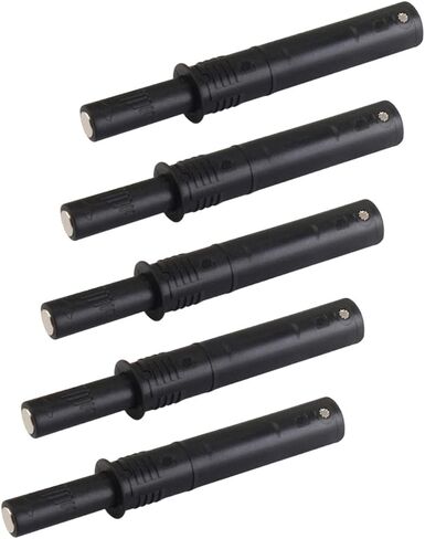 Push Out Push Opener Heavy Duty Touch Release Spring on Close Push Catches for Wardrobe Closet Bedroom, Black in Kuwait