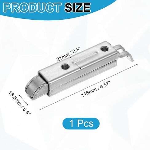 uxcell 2 Pcs Slide Entry Slam Latch, 4.6 Inch Automatic Spring Door Bolt Lock Stainless Steel Cabinet Hardware Latches for Industrial Cabinet & Family House, Curved Type in Kuwait