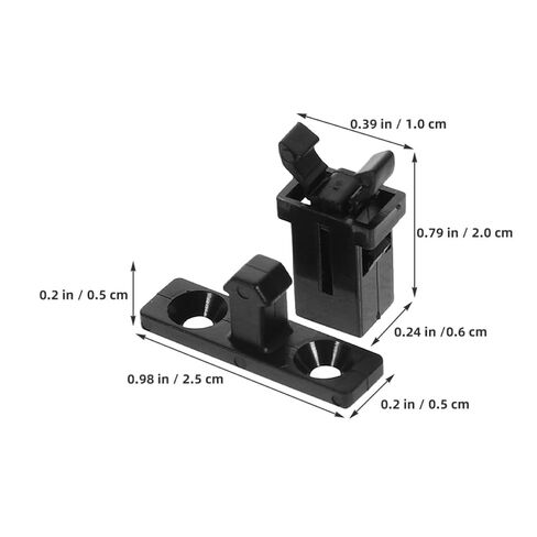 مجموعة مينكيسي 50 مجموعة من أدوات تثبيت مزلاج الدفع مع آلية زنبركية لصندوق القمامة وصندوق أعواد الأسنان، هيكل من البلاستيك والحديد، إغلاق آمن وتصميم موفر للمساحة للسيارات in Kuwait