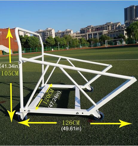 Portable Hurdle Cart - 4-Wheel Track & Field Equipment Trolley for Easy Transport, Lightweight & Durable Hurdle Carrier for Athletes and Coaches in Kuwait
