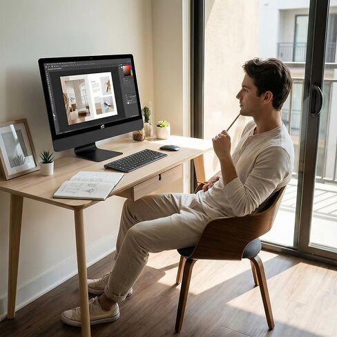 كمبيوتر مكتبي الكل في واحد من STGSivir، شاشة 22 بوصة، معالج Intel Quad Core i5 حتى 3.6 جيجا هرتز، ذاكرة الوصول العشوائي 16 جيجا، 512 جيجا SSD، WiFi 5، بلوتوث، لوحة مفاتيح RGB وماوس ولوحة ماوس، كاميرا ويب، Windows 11 Home in Kuwait