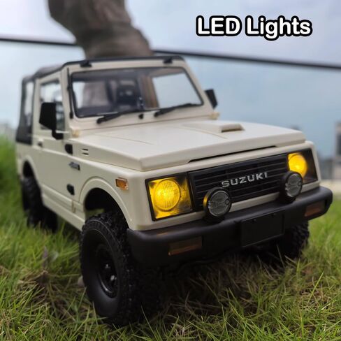 RC Rock Crawler WPL C74-1 RC Truck, 1:10 Scale 2.4GHz Remote Control Truck, 4WD All Terrain Off-Road RC Crawler with LED Lights and 2 Rechargeble Batteries for Adults in Saudi Arabia