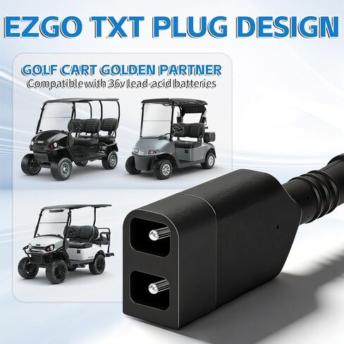 شاحن عربة الجولف 36 فولت، شاحن سريع 15 أمبير لـ EZGO TXT، شاحن بطارية عربة الجولف 36 فولت مع قابس EZGO TXT، حماية ذكية، شحن كامل لمدة 6-10 ساعات in Kuwait